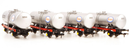 Heljan 1155 35t A Tank Wagon Esso Silver/Red Full Branding 4 Pack