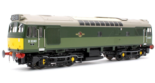 Heljan 2543 BR Class 25/3 D5243 BR Two Tone Green Small Yellow Panels