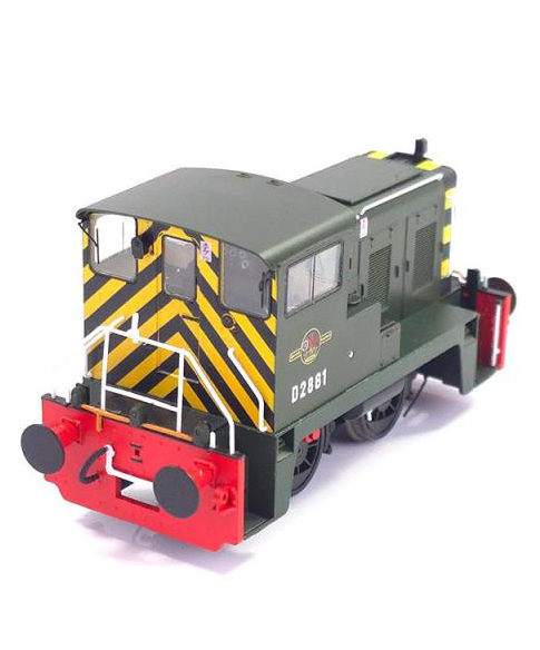 Heljan 2840 Class 02 0-4-0DH D2861 BR Green Red Bufferbeam
