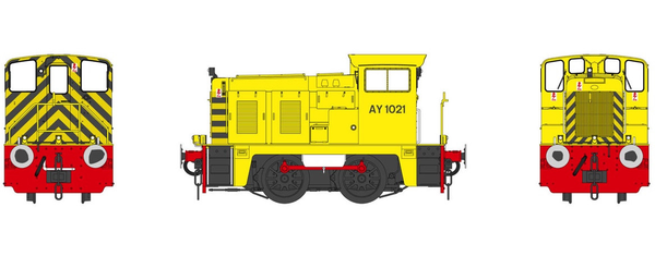 Heljan 2847 Class 02 0-4-0DH Industrial Yellow Wasp Stripes (Pre-Order)