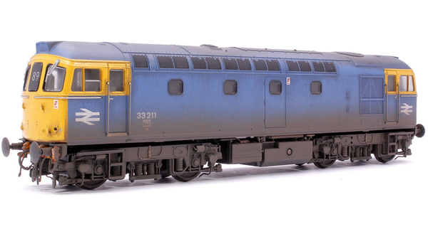 Heljan 3386 BR Class 33 Blue 33211 Faded And Weathered
