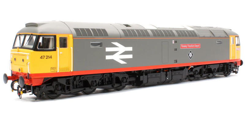 Heljan 4722 BR Class 47 214 Tinsley Traction Depot Railfreight Grey