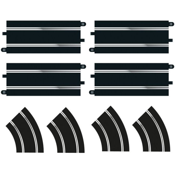 Scalextric C8198 Standard Straight and R2 Curve Track Extension Pack