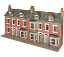 PO302 00/HO Scale Low Relief Terraced House Fronts - Brick