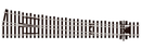 PECO SL-E188 OO/HO Gauge Code 75 Large Radius Right Hand Electrofrog Turnout