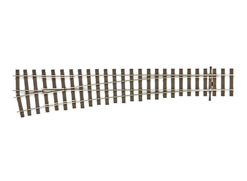 PECO SLU1189 OO Gauge Code 75 Bullhead Large Radius Left Hand Unifrog Turnout