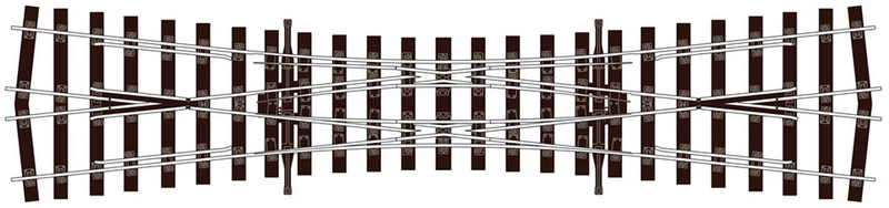 PECO SLU1190 OO Gauge Code 75 Bullhead Unifrog Double Slip