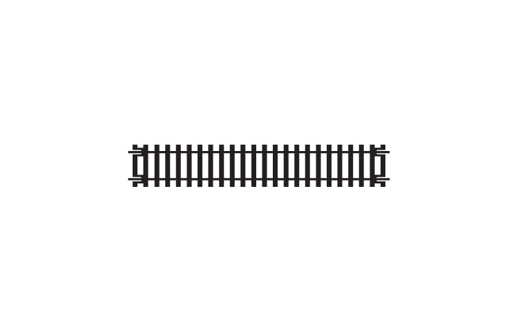 Hornby R600 Straight Track - 168mm
