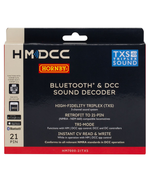 Hornby R7322 HM7000 - 21TXS 21 Pin Bluetooth & TXS DCC Sound Decoder