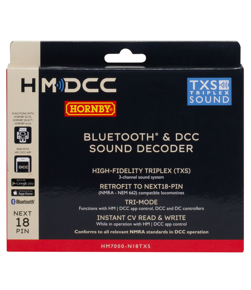 Hornby R7345 HM7000 - N18TXS Next18 Bluetooth & TXS DCC Sound Decoder