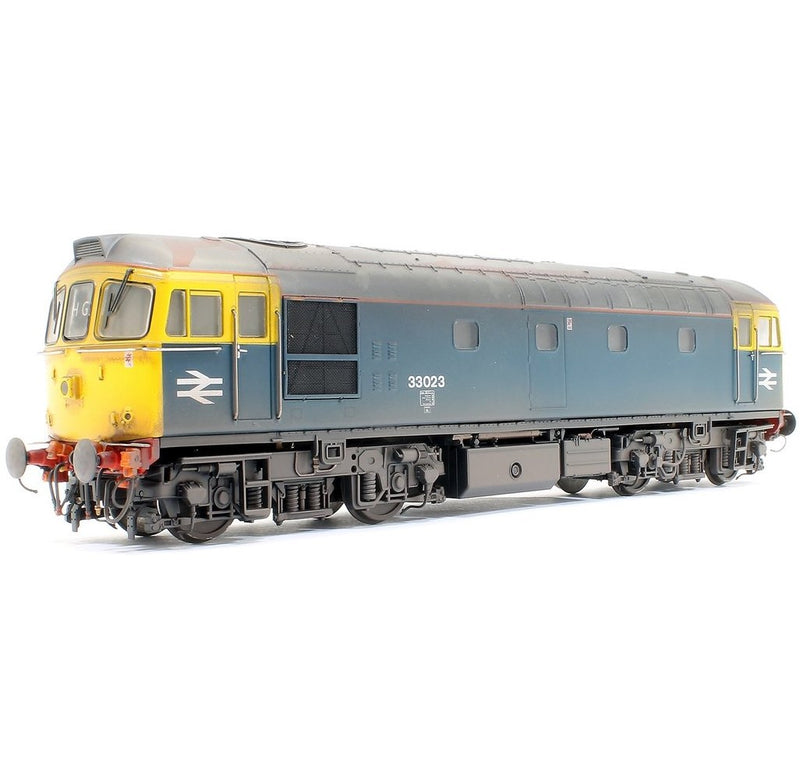 BR Class 33 Blue Grey Roof Orange Cantrail 33023 Weathered