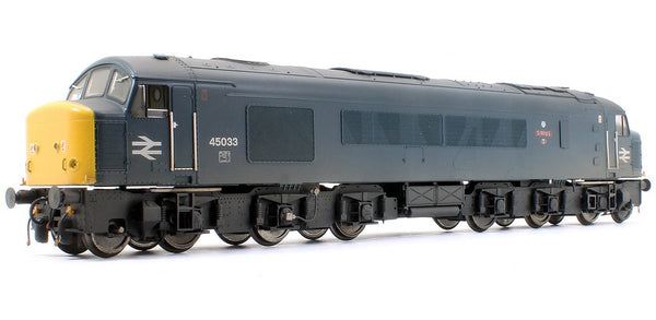 BR Class 45/0 Sirius Blue With Full Yellow Ends And Tinsley Nameplates 45033 Weathered