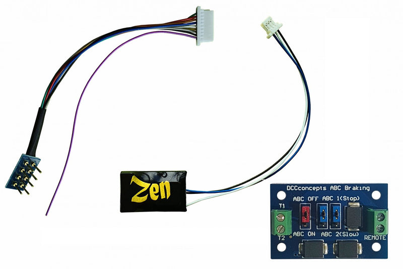 ZEN Black 8 Pin Decoder 4 Functions With ABC Module