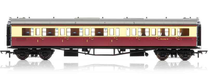 Hornby R4687A BR Collett Bow Ended Corridor Composite (LH) W6146W
